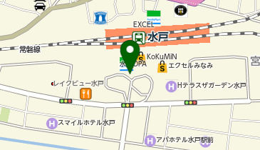 水戸 南口 タクシー乗り場の地図画像