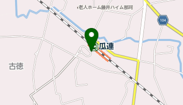 瓜連 西側 タクシー乗り場の地図画像