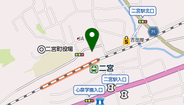 二宮 北口 タクシー乗り場の地図画像