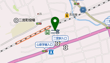 二宮 南口 タクシー乗り場の地図画像