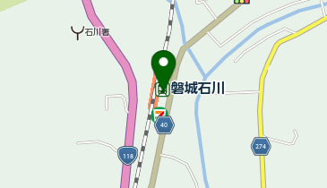 磐城石川 改札前 タクシー乗り場の地図画像