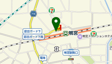 鴨宮 北口 タクシー乗り場の地図画像