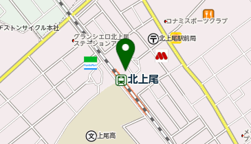 北上尾 東口 タクシー乗り場の地図画像