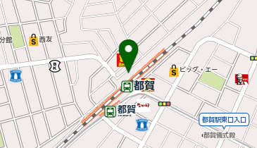 都賀 西口 タクシー乗り場の地図画像