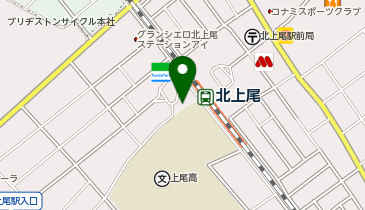 北上尾 西口 タクシー乗り場の地図画像