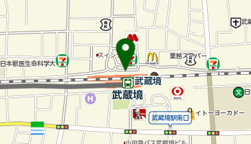 武蔵境 北口 タクシー乗り場の地図画像