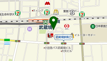 武蔵境 南口 タクシー乗り場の地図画像