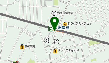武州長瀬 南口 タクシー乗り場の地図画像