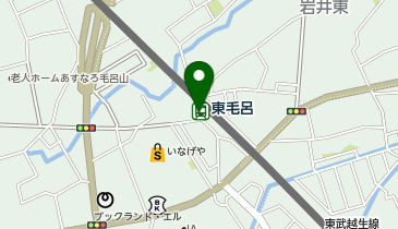 東毛呂 駅出口 タクシー乗り場の地図画像