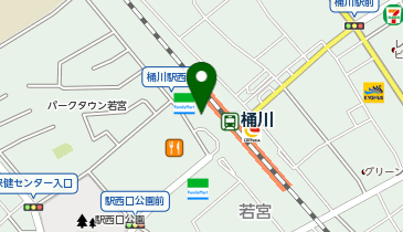 桶川 西口 タクシー乗り場の地図画像