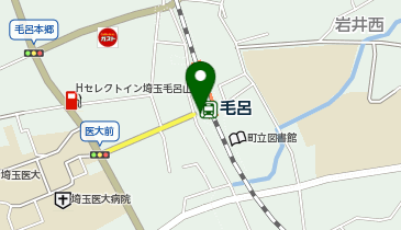 毛呂 改札前 タクシー乗り場の地図画像