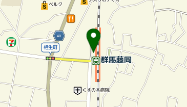 群馬藤岡 改札前 タクシー乗り場の地図画像