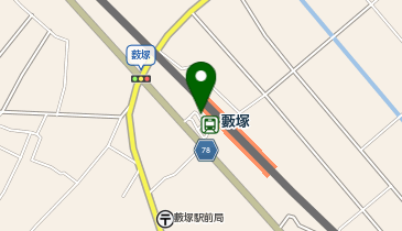 藪塚駅前ロータリー タクシー乗り場の地図画像