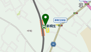 新桐生駅前ロータリー タクシー乗り場の地図画像