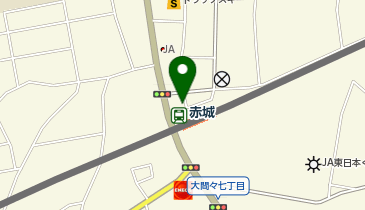 赤城駅前ロータリー タクシー乗り場の地図画像