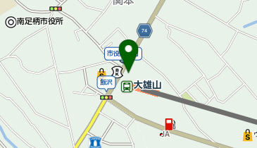 大雄山 駅前ロータリー タクシー乗り場の地図画像