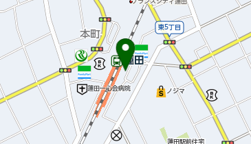 蓮田 東口 タクシー乗り場の地図画像