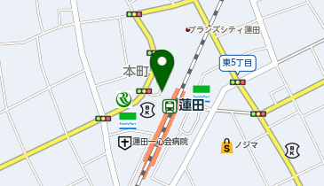 蓮田 西口 タクシー乗り場の地図画像