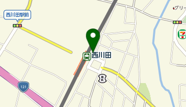 西川田 東口 タクシー乗り場の地図画像