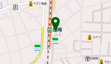 白岡 東口 タクシー乗り場の地図画像