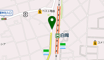 白岡 西口 タクシー乗り場の地図画像