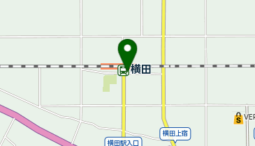 横田 改札口 タクシー乗り場の地図画像