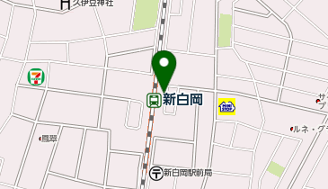 新白岡 東口 タクシー乗り場の地図画像