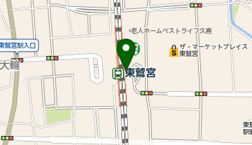 東鷲宮 東口 タクシー乗り場の地図画像