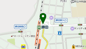 勝田 東口 タクシー乗り場の地図画像