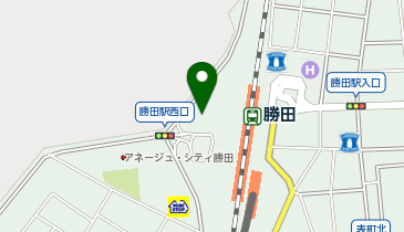 勝田 西口 タクシー乗り場の地図画像