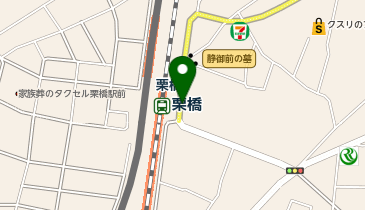 栗橋 東口 タクシー乗り場の地図画像