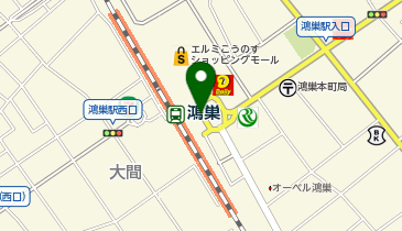 鴻巣 東口 タクシー乗り場の地図画像
