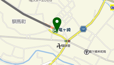 竜ヶ崎 改札前 タクシー乗り場の地図画像