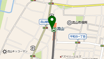 流山 改札前 タクシー乗り場の地図画像