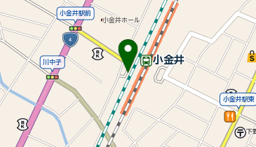 小金井 西口 タクシー乗り場の地図画像