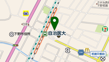 自治医大 東口 タクシー乗り場の地図画像