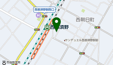 西那須野 東口 タクシー乗り場の地図画像