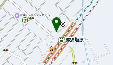 那須塩原 西口 タクシー乗り場の地図画像