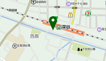 深谷 南口 タクシー乗り場の地図画像