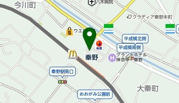 秦野 北口 タクシー乗り場の地図画像