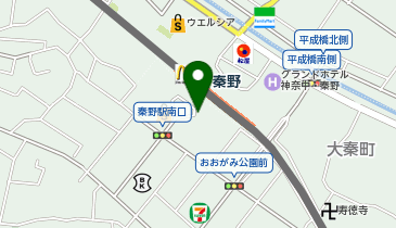 秦野 南口 タクシー乗り場の地図画像