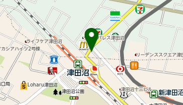 津田沼 北口 タクシー乗り場の地図画像