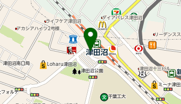 津田沼 南口 タクシー乗り場の地図画像