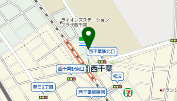 西千葉 北口 タクシー乗り場の地図画像