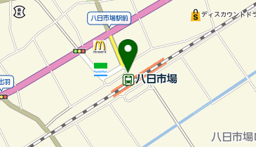 八日市場 北口 タクシー乗り場の地図画像