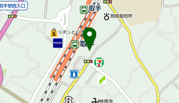 取手 東口 タクシー乗り場の地図画像