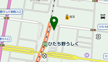 ひたち野うしく 東口 タクシー乗り場の地図画像