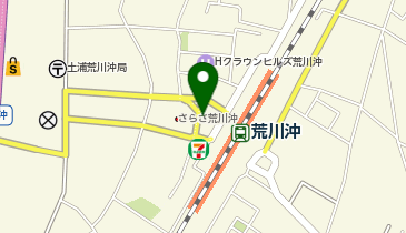 荒川沖 西口 タクシー乗り場の地図画像