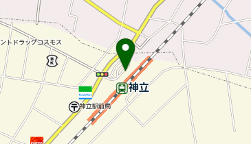 神立 西口 タクシー乗り場の地図画像