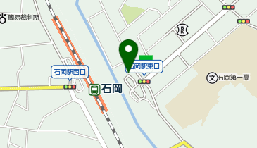 石岡 東口 タクシー乗り場の地図画像